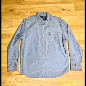 American Eagle blue long sleeved shirt. Sz. L